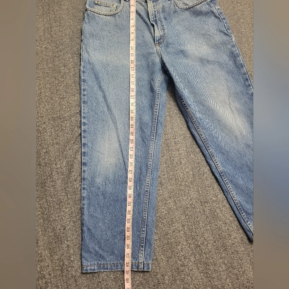 Members Mark Jeans Mens 34x30 Blue Relaxed Fit Durable Heavy Weight Denim Work